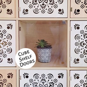 Clear "no Tools" Door for Cube Shelves - Acrylic, Minimalist, Bookshelf Bookcase Insert, Decor, Storage, Custom, Ikea Target, Cabinet - Etsy