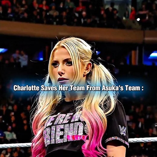 Charlotte Flair Saves Her Team From Asuka's Team 🥶 #wwe #shortsfeed #edit #viral #shorts