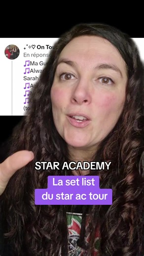 La set list du Star Academy Tour