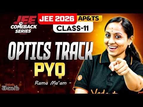 JEE Mains 2026 Physics Optics PYQs | Most Repeated Questions | Ray & Wave Optics | Vedantu Telugu