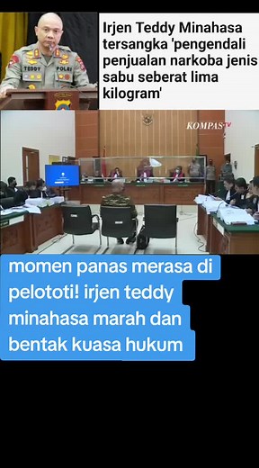 Penangkapan Irjen Teddy Minahasa oleh Kapolri