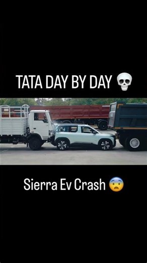 Tata Sierra Ev Crash TestedTata Ka Loha 🚘 Vocal For Local ✨️ Best Safety 👌 #tatamotors #sierraev