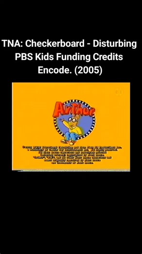 TNA: Checkerboard - Disturbing PBS Kids Funding Credits Encode (2005) | kids cartoon