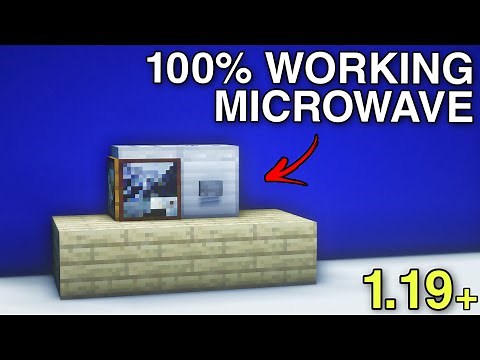 How To Make A 100% Working Microwave in Minecraft | Minecraft 1.19 Tutorial