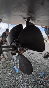Prop and cutlass bearing removal #allsystemmarine #volvo #mechanic #facebookreels #boats #BoatLife | All Systems Marine, LLC