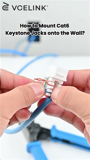 EZ Keystone Punch -down Tool for Wall-Through Cable Management.#shorts #rj45 #keystonejack #tools