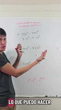 Multiplicación con notación científica #notacioncientifica