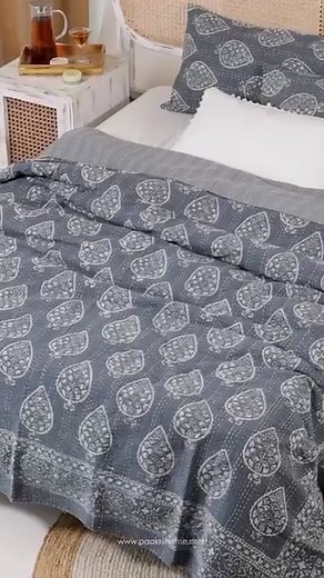 63 reactions · 18 comments | Our hand stitched Kantha can bring any room alive with its vivid colours, stunning print and hand-stitched embroidery. This lightweight quilt is made from two thin layers of cotton sewn together with a traditional type of running stitch called “kantha”. | PAAKHI | Facebook