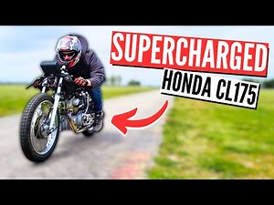 FIRST RIDE of the SUPERCHARGED Honda CL175 after two years of building it!