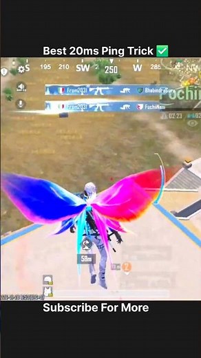 PUBG Mobile 4.2 😡 120ms ➜ 20ms Ping Test 🔥 #Shorts