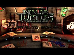 Teenage Mutant Ninja Turtles: Training Lair Title Screen (Xbox 360)