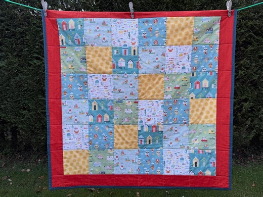 Handmade Patchwork Lap Quilt/throw/picnic Blanket - Etsy