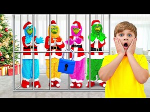 Grinch vs Kids Home Alone - Videos For Kids