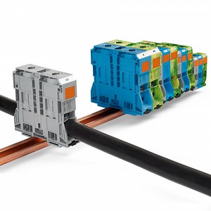 High-Current, Rail-Mount Terminal Blocks with Perfect Clampi