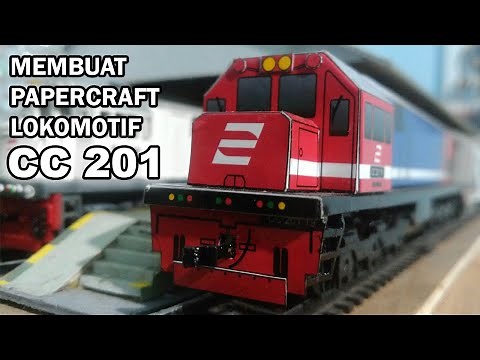 Membuat Papercaft CC 201 - Miniatur Kereta Api