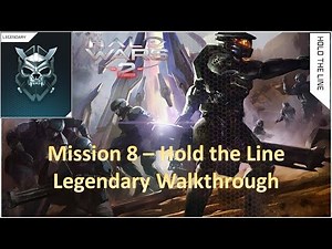 Mission 8 - Hold the Line - Legendary Campaign Walkthrough (Halo Wars 2)