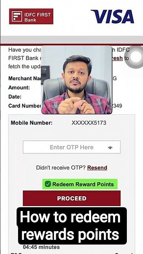 How To Redeem IDFC Bank Credit Card Reward Points!
