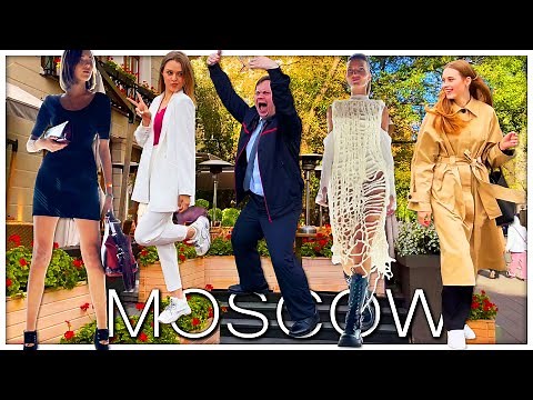 Holidays and Everyday Life in Moscow. Russian Girls and Boys. Full Version Walking Tour 4K