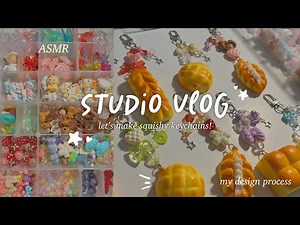🥐 let’s make squishy keychains: ASMR, my design process, new beads