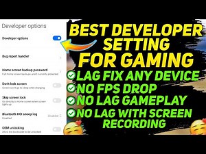 BEST DEVELOPER SETTING FOR GAMING BGMI & PUBG | INCREASE GAMING PERFORMANCE IN LOW END DEVICE
