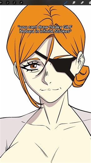 can i draw Nobara from jjk modulo as a hot granny in 3 strokes?