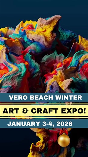 🎨✨ 𝐕𝐞𝐫𝐨 𝐁𝐞𝐚𝐜𝐡 𝟏𝟑𝐭𝐡 𝐀𝐧𝐧𝐮𝐚𝐥 𝐖𝐢𝐧𝐭𝐞𝐫 𝐀𝐫𝐭 & 𝐂𝐫𝐚𝐟𝐭 𝐄𝐱𝐩𝐨 𝐏𝐋𝐔𝐒 𝐇𝐨𝐦𝐞 & 𝐑𝐞𝐦𝐨𝐝𝐞𝐥 𝐒𝐡𝐨𝐰! 𝐉𝐚𝐧 𝟑-𝟒 - 𝐑𝐢𝐧𝐠 𝐢𝐧 𝐭𝐡𝐞 𝐍𝐞𝐰 𝐘𝐞𝐚𝐫 𝐰𝐢𝐭𝐡 𝐅𝐮𝐧!✨🎨 Looking for the perfect weekend plan? Grab your friends and come enjoy a fun-filled Art & Craft Festival with 100 amazing booths featuring unique, handcrafted goods! 📍 Indian River County Fairgrounds 🎟️ FREE Admission 🎶 Live Music 🍹 Adult Beverages 🍔 Yummy Food 🛍️ One-of-a-kind art & craf