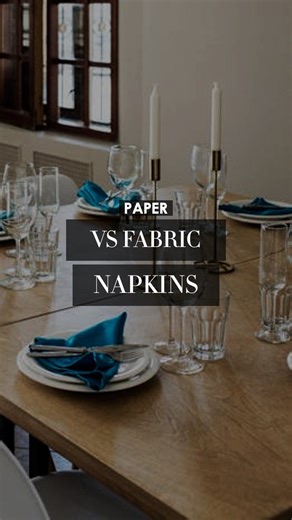 Madame Sweat | The great old #napkins debate: Paper versus Fabric! 🍽️ #hostingtips #homehygiene #dinnerparty | Instagram