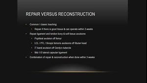Posterolateral Corner Injuries of the Knee