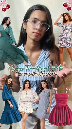 7 Days 7 Outfits👗✨Packing for a weeklong trip with my girls ?#fashion#stylingtips#shortvideo #grwm