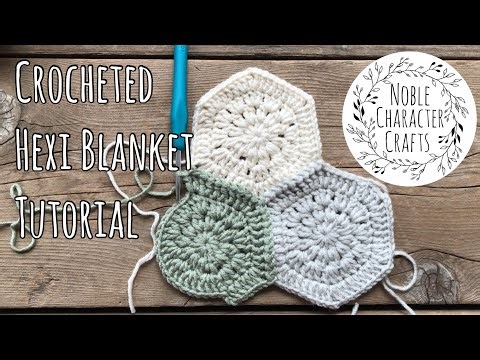 Crocheted Hexi Blanket Tutorial - Join As You Go
