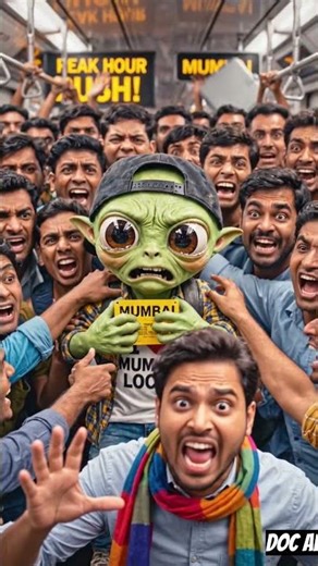 Alien Ne Mumbai Local Mein Travel Kiya!”👽