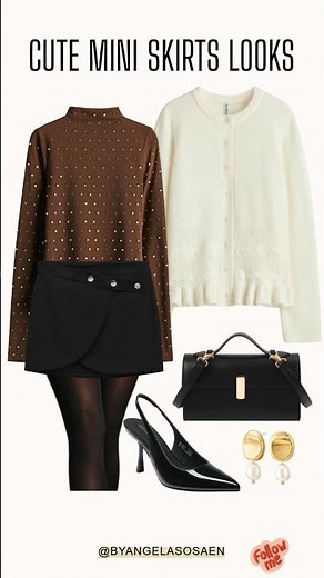 Cute Mini Skirt Looks 👗 | #miniskirtoutfits #skirtoutfits