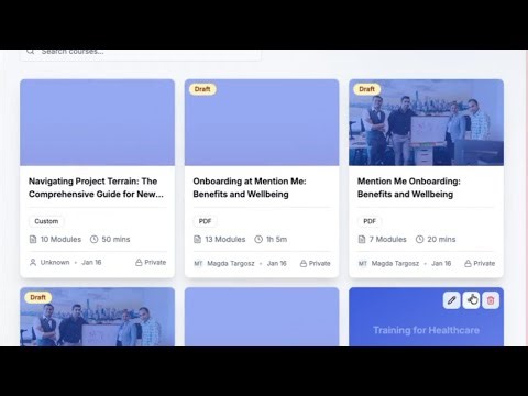 Generate SCORM courses
