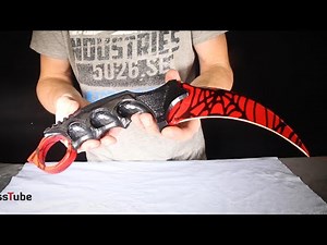 Casting Copper CS:GO Karambit and HYDRO DIPPING it in CRIMSON WEB DESIGN