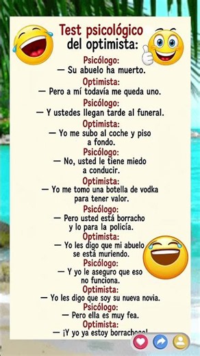 😂 Test psicológico del optimista | El final es inesperado 🤣 #humor #viral #memes #risa #funny #fyp