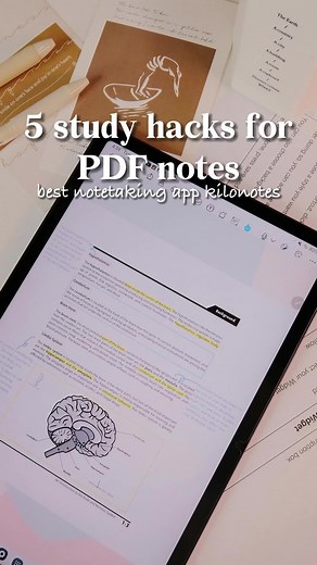 Going back to school soon! 😆Can't wait to share these useful 5 pdf hacks for u on #kilonotes. These will definitely make studying easier!🌻Just try these hacks and study in a more efficient way. 📝 #kilonotes#studyhacks #notetaking #PDFnotes #aestheticnotes #studyhacks #studyguide #studytips #school#backtoschool#student #college #schoollife#university#studygram#android #androidplanner #samsungtablet