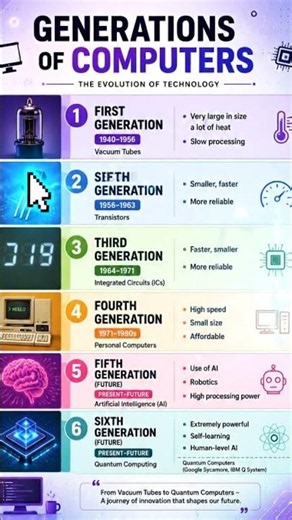 Generations of Computers 💻 | Computer Evolution