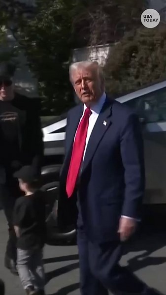 Trump buys Tesla in effort to support Elon Musk amid plummet in Tesla stocks