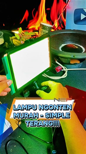 LAMPU LIGHTING VIDEO FOTOGRAFI MODEL JEPIT POWER USB WARNA BISA DIATUR