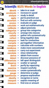 7K views · 113 reactions | Science Vocabulary Words in English #vocabulary #English #definition #meaning #ielts #learnenglish | Super English Grammar | Facebook