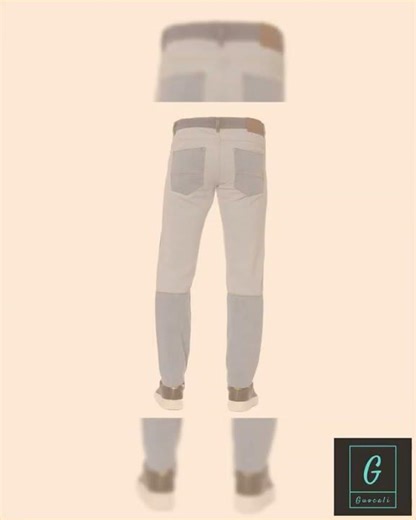 Buy Casual Men Jeans – Mid-Rise Colorblock for only $93.59 at guocali.com