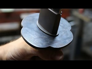 Forging a katana sword, part 4, making the tsuba.