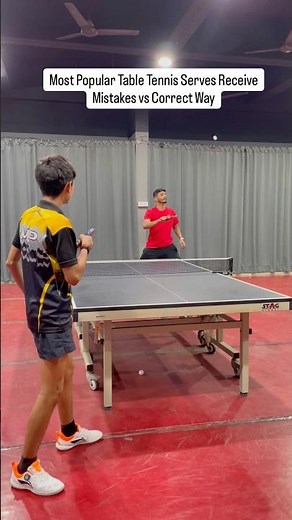 Most Popular Table Tennis Serves Receive Explained |Mistakes vs Correct Way