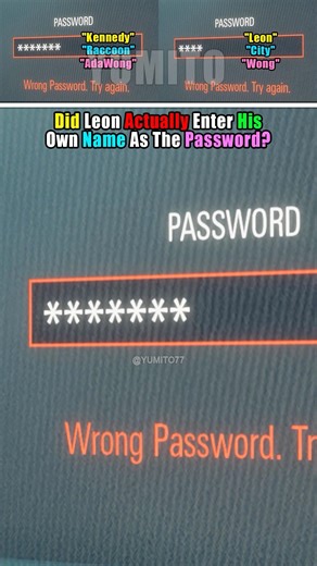 Did Leon Actually Enter His Own Name As The Password? - Resident Evil Requiem