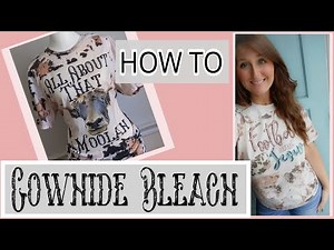 Cowhide Bleaching Tutorial, Bleaching Shirts for my Etsy shop, Sublimation