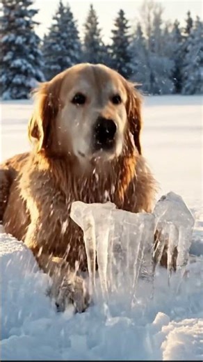 Frozen Dog Saved Just in Time ❄️🐶❄️