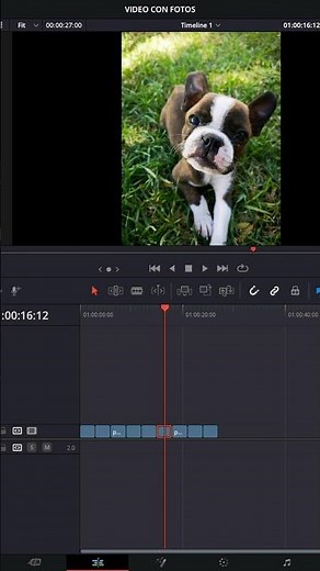 Aprende a usar un slideshow en Davinci Resolve. #tutorial #davinciresolve #slideshow