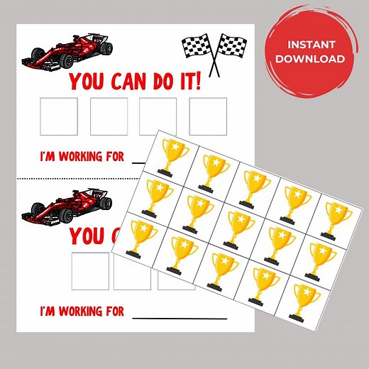 Race Car Token Economy, Printable Token Board, ABA, Autism Resource, Incentive Chart, Positive Reinforcement, Behavior Change, Reward System - Etsy Canada