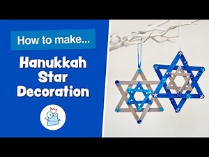 How To Make A Hanukkah Star Decoration | Baker Ross