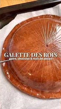 Galette des Rois Chocolat, Poire et Noix de pécan 👑 | Recette Facile avec Pâte Feuilletée Chocolat
